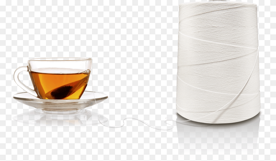 Tea Bag Thread From Zwirnerei Wutach Tea Thread, Home Decor, Linen, Cup, Saucer Png Image