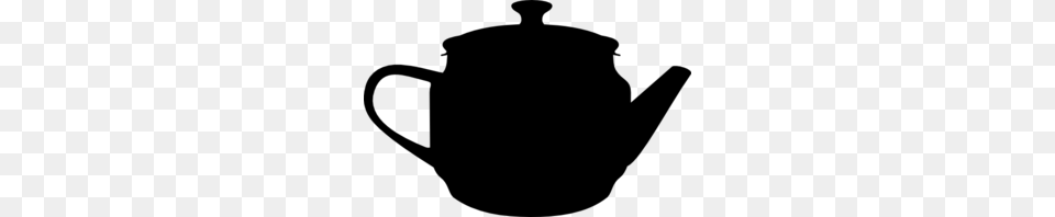 Tea Black Pot Clip Art, Gray Png Image
