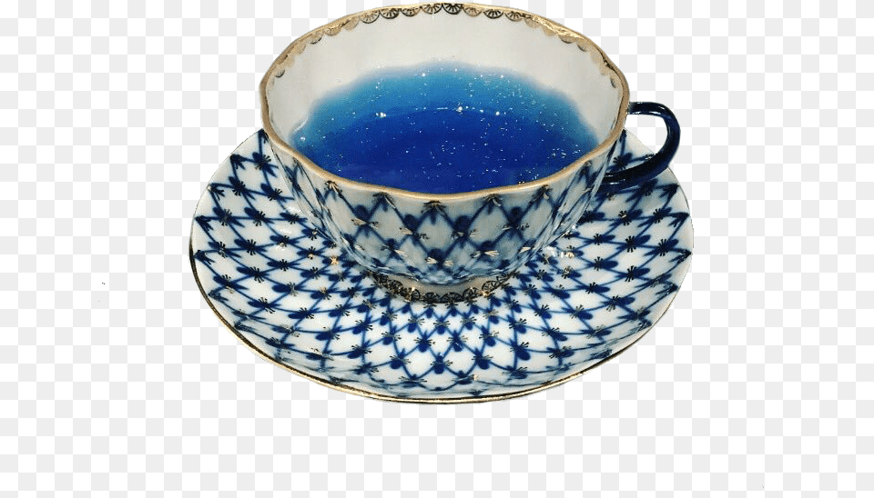 Tea Blue Teacup Drink Aesthetic Moodboard St Petersburg Lomonosov Porcelain, Saucer, Cup Free Png