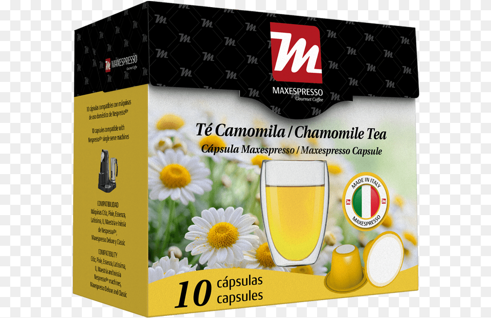 Tea Capsule Maxespresso J Hornig Kamillentee 25 Teebeutel 35 G 854, Alcohol, Beer, Beverage, Daisy Free Transparent Png