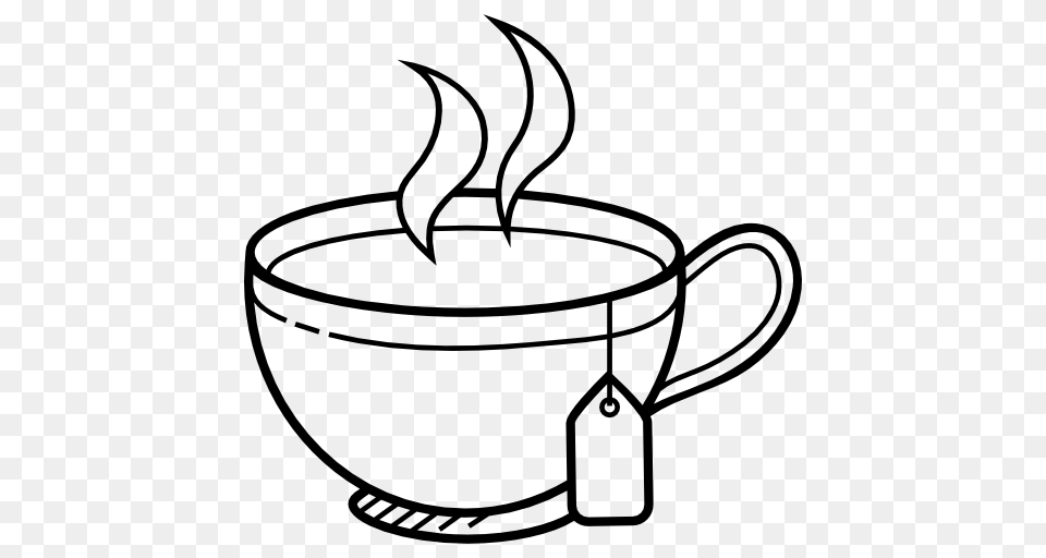 Tea Clipart Coloring, Cup, Smoke Pipe, Beverage, Coffee Png Image