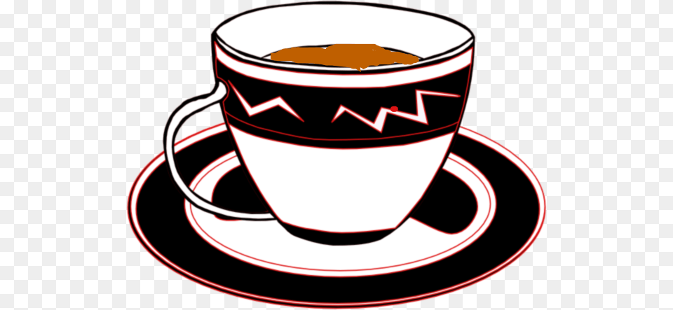 Tea Clipart Red Cup Tea Cup Clip Art, Saucer, Beverage, Coffee, Coffee Cup Png