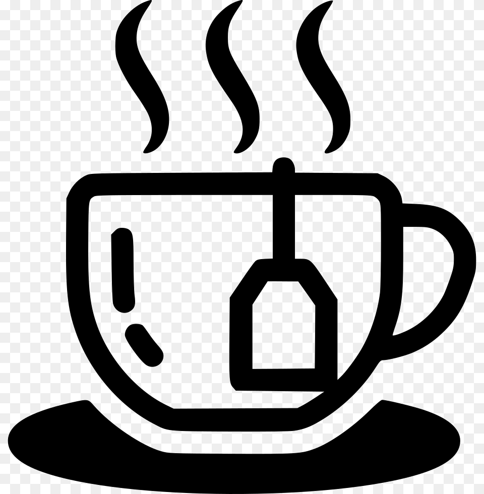 Tea Cup Hot Comments Emblem, Stencil, Beverage, Coffee, Coffee Cup Free Png