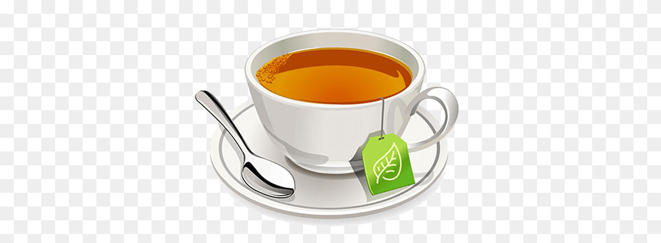 Tea Cup Image, Cutlery, Spoon, Beverage, Saucer Free Png