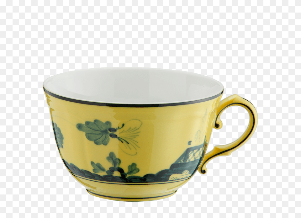 Tea Cup Oriente Italiano Citrino Richard Ginori, Bowl, Art, Porcelain, Pottery Png