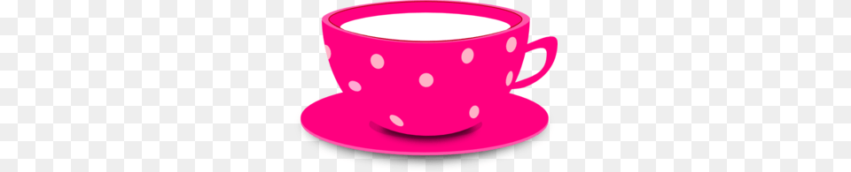 Tea Cup Pink Md, Saucer Free Png Download