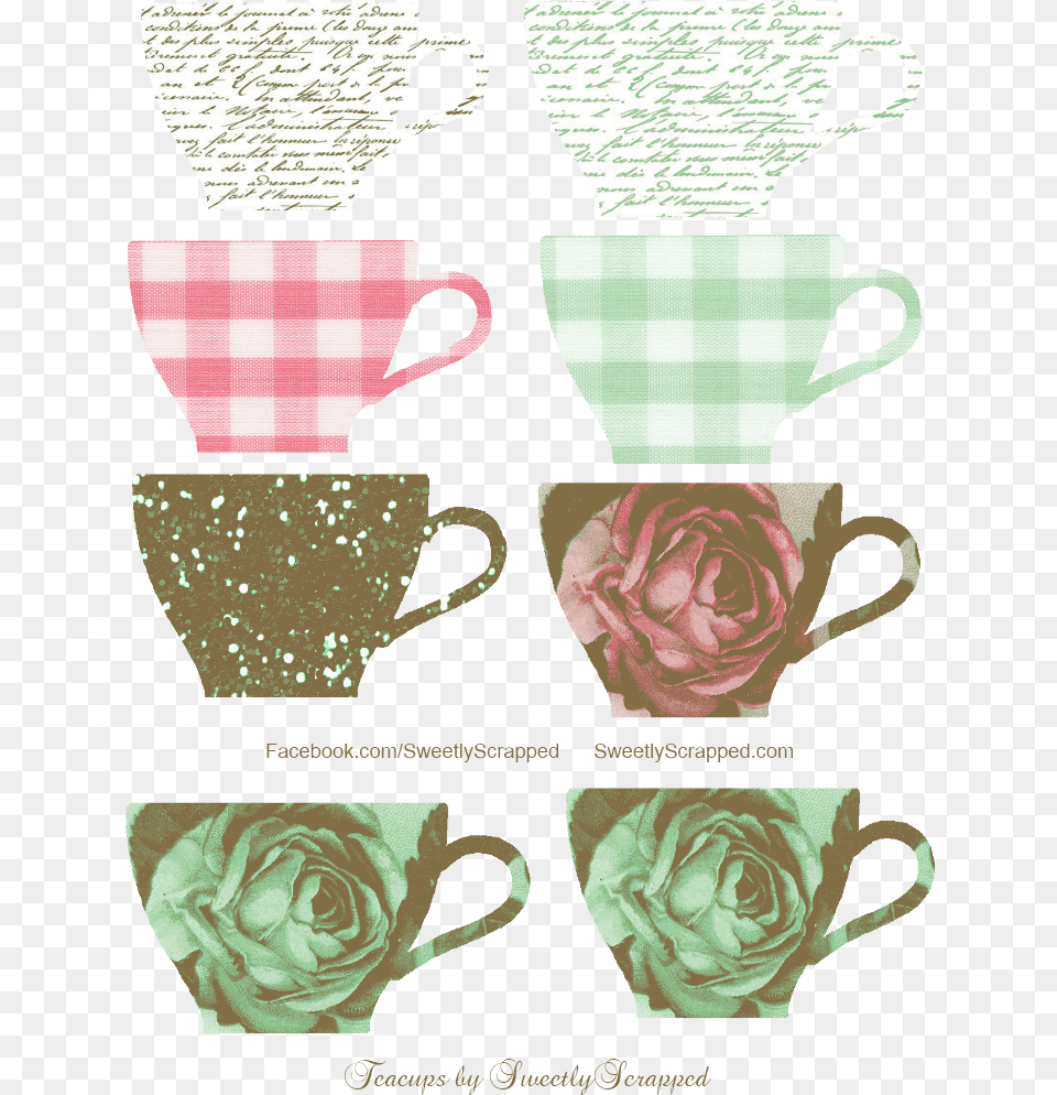 Tea Cup Tag Printable, Flower, Plant, Rose, Beverage Free Transparent Png