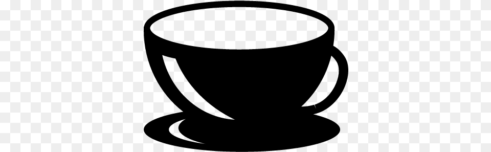 Tea Cup Vector Silueta Taza De Cafe, Gray Png