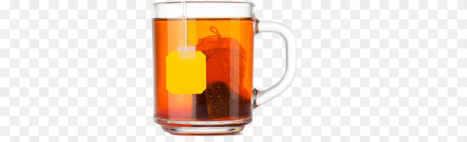 Tea Cup With Tea Bag Cup Of Tea, Glass, Alcohol, Beer, Beverage Free Png