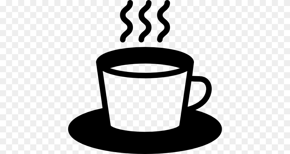 Tea Food Espresso Cup Coffee Icon, Gray Png Image