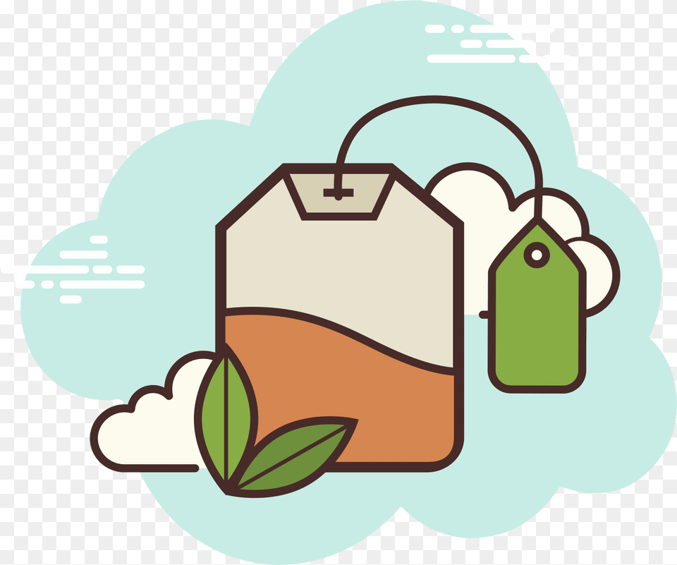 Tea Icon Medicinal Plants Full Size Download Seekpng Aesthetic Cloud App Icons, Bag, Bulldozer, Machine Free Transparent Png