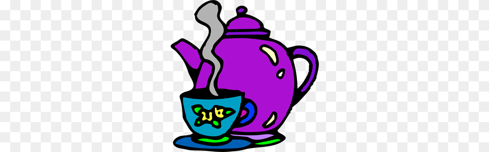 Tea Kettle And Cup Clip Art For Web, Cookware, Pot, Pottery, Teapot Free Png Download