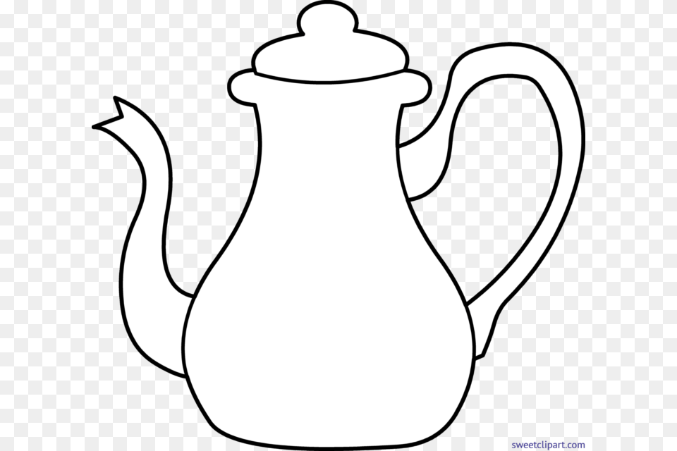 Tea Kettle Lineart Clip Art, Cookware, Pot, Pottery, Teapot Free Png Download