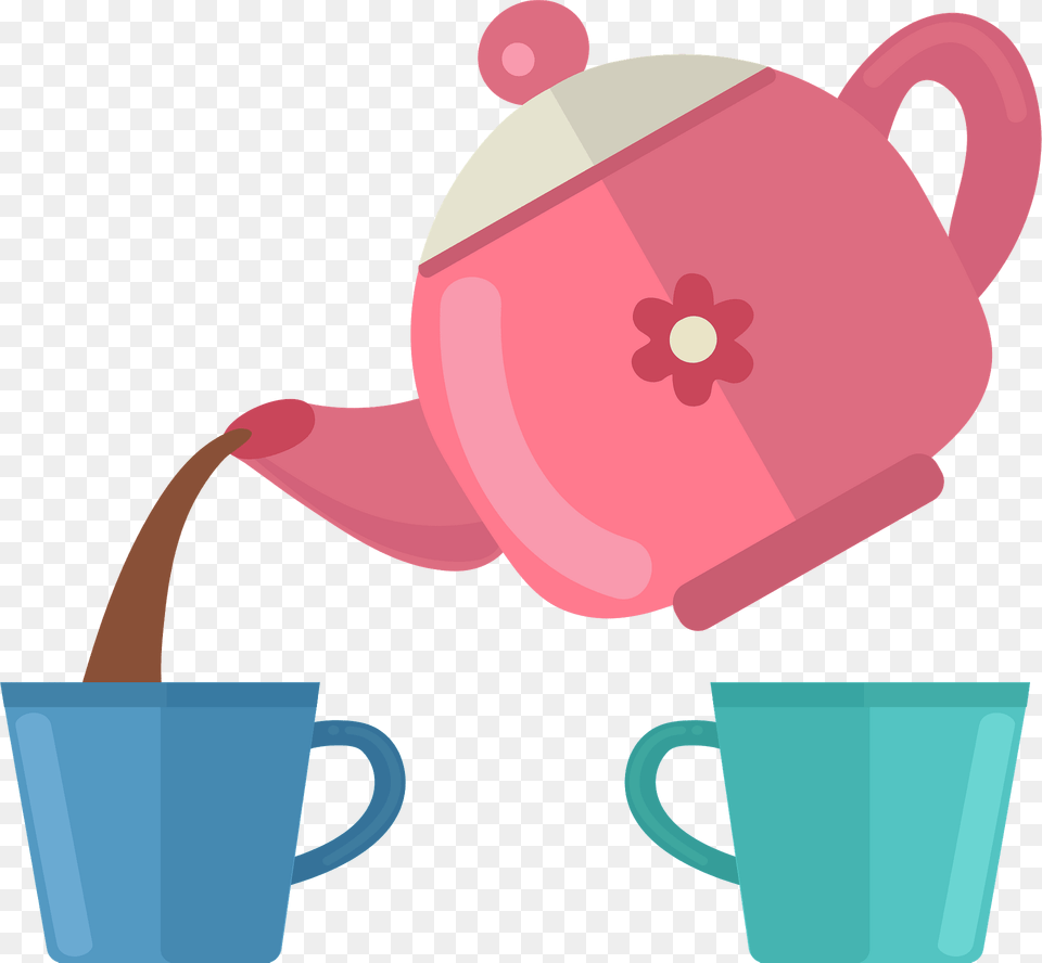 Tea Party Clipart, Cookware, Cup, Pot, Pottery Free Transparent Png