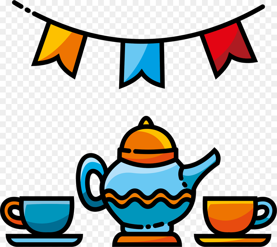 Tea Party Clipart, Cookware, Pot, Pottery, Teapot Free Png