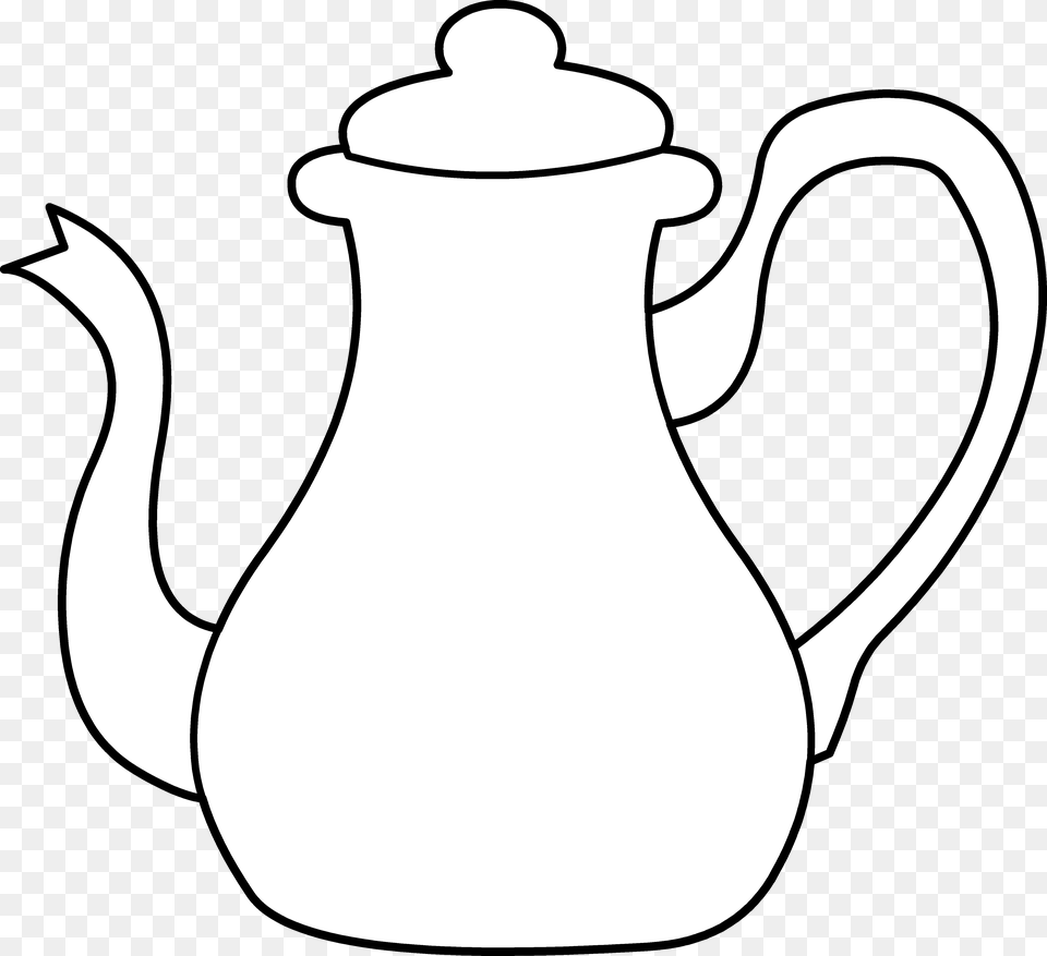 Tea Party Clipart Tea Kettle White Tea Pot Clipart, Cookware, Pottery, Teapot, Ammunition Png