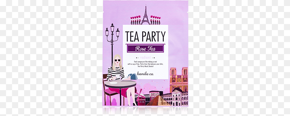 Tea Party Mask Sheet, Advertisement, Poster, Adult, Person Png