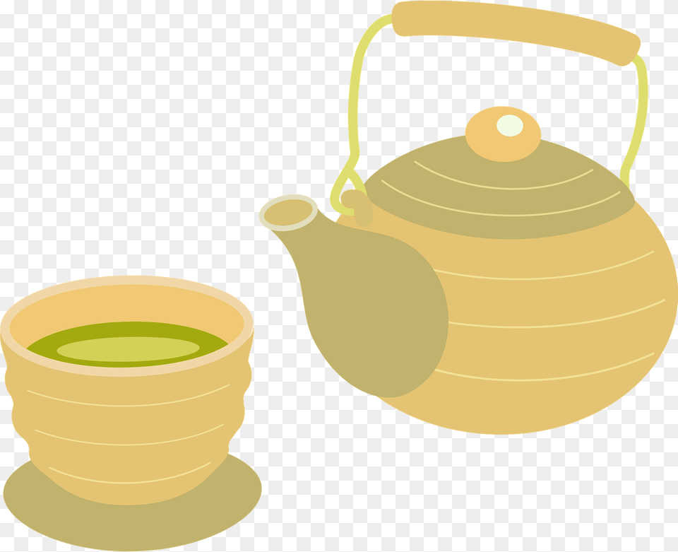 Tea Pot And Bowl Clipart, Cookware, Pottery Png