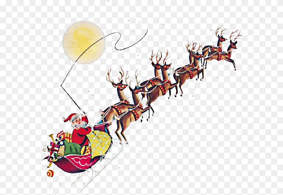 Tea Reindeer Art Reindeer, Outdoors, Night, Nature, Astronomy Free Transparent Png