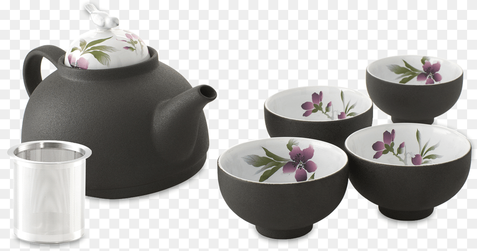 Tea Set Chinese Tea Set, Cookware, Pot, Pottery, Cup Png
