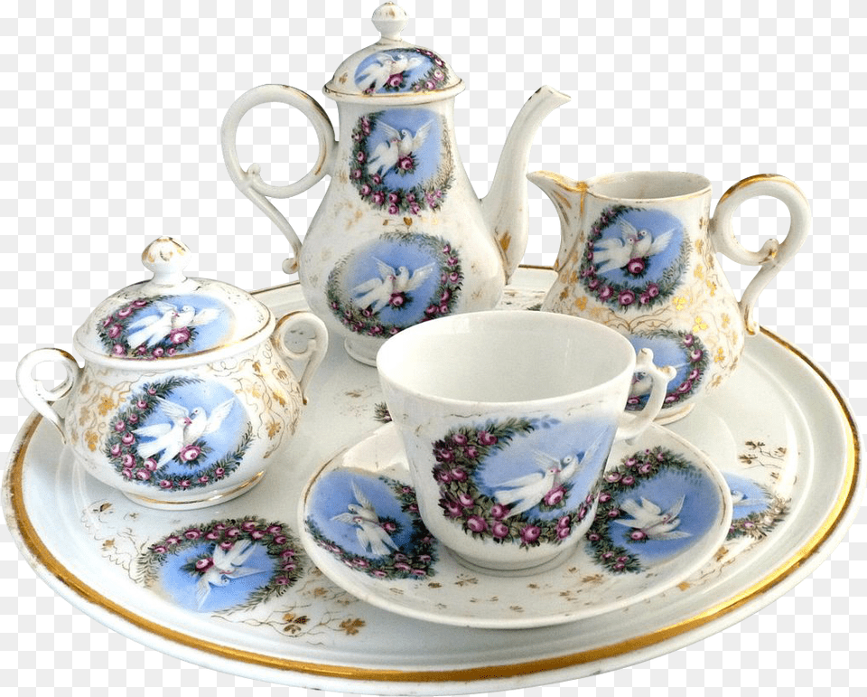 Tea Set Tea Set Transparent Background, Art, Cup, Porcelain, Pottery Free Png