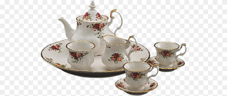 Tea Set Transparent Images Royal Albert Old Country Roses Tea Set, Art, Cup, Porcelain, Pottery Png