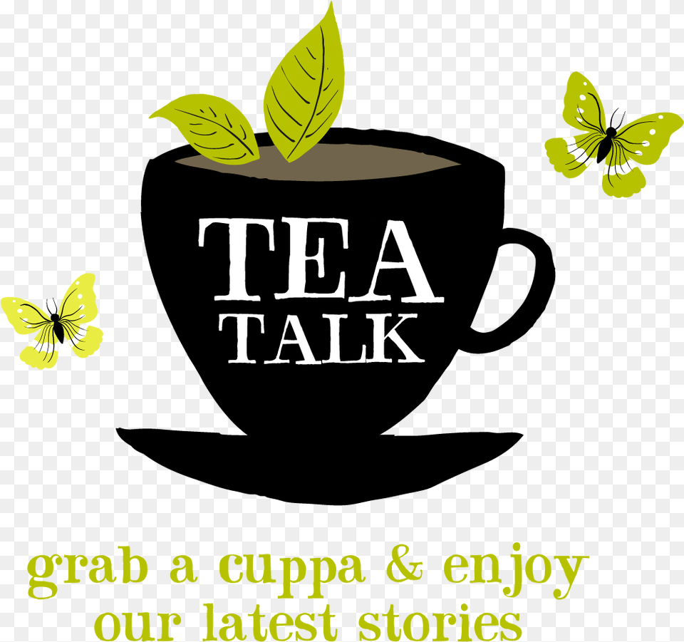 Tea Talk Clipper Tea Logo, Advertisement, Herbal, Herbs, Leaf Png Image