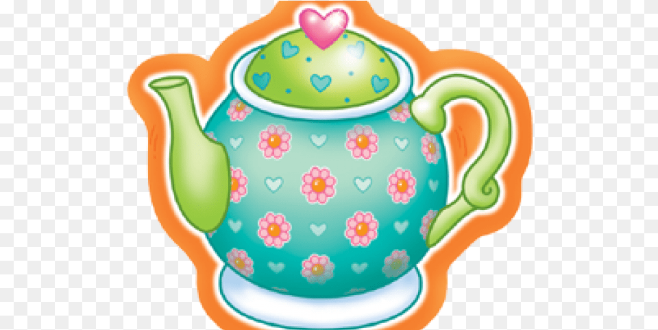 Tea Time Clipart Tea Party Teapot, Cookware, Pot, Pottery, Birthday Cake Free Transparent Png