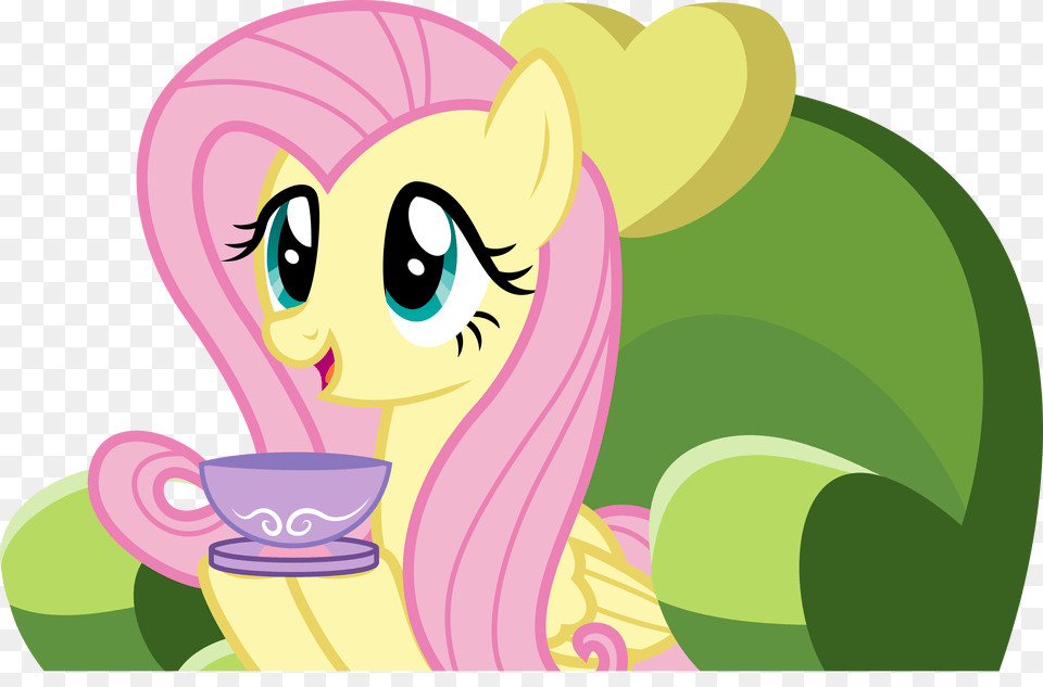 Tea Time With Fluttershy, Book, Comics, Publication, Art Free Transparent Png