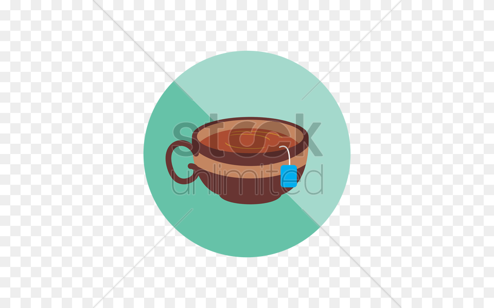Teabag In A Teacup Vector Image, Cup, Bowl, Cutlery, Soup Bowl Png