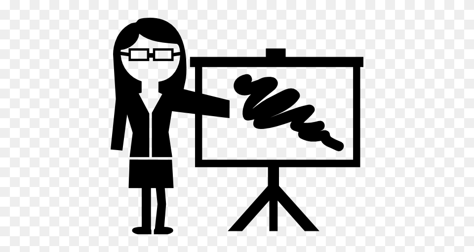 Teacher, Stencil, Adult, Female, Person Free Png