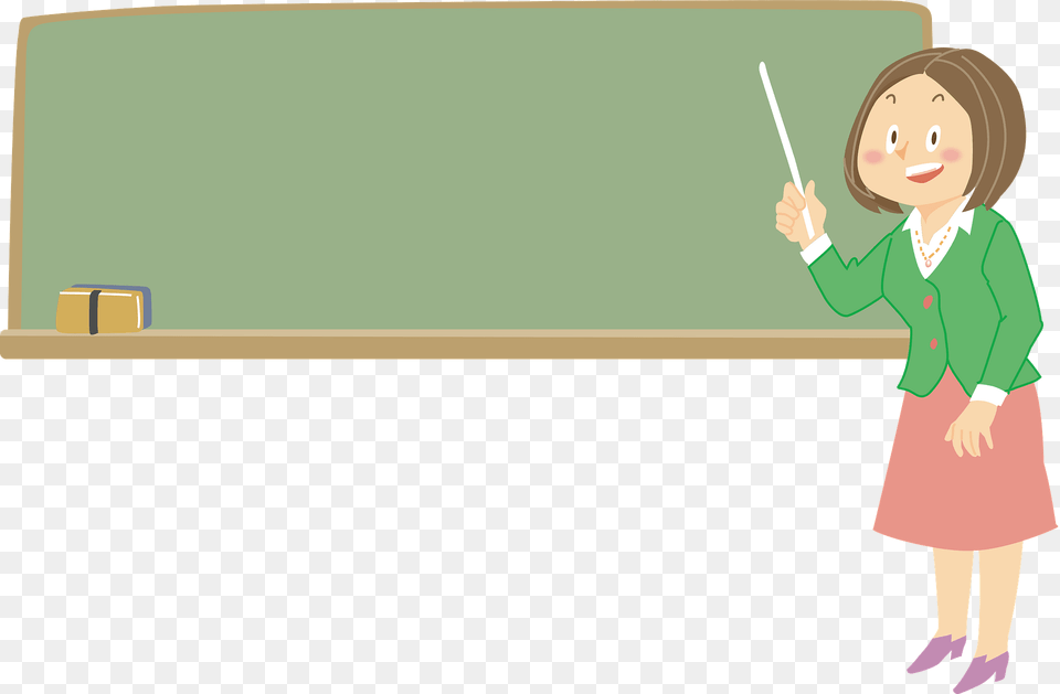 Teacher, Baton, Stick, Blackboard, Person Png