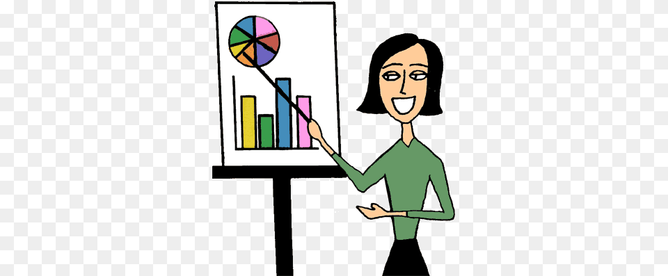 Teacher And Graph Presentation Clipart, Adult, Female, Person, Woman Free Transparent Png