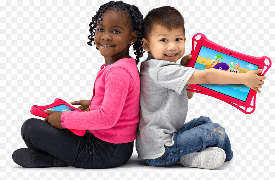Teacher And Preschool Child Playing On A Hatch Tablet Sitting, Boy, Person, Female, Girl Free Png