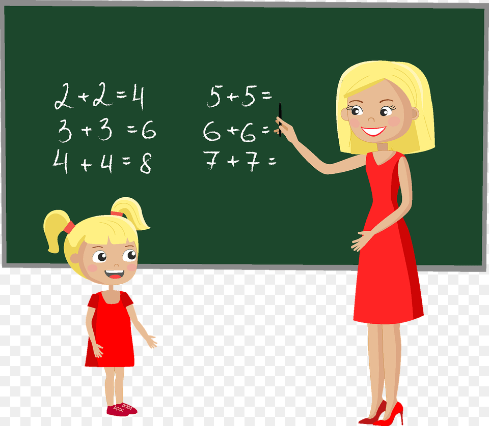 Teacher And School Girl Clipart, Adult, Person, Woman, Female Free Png