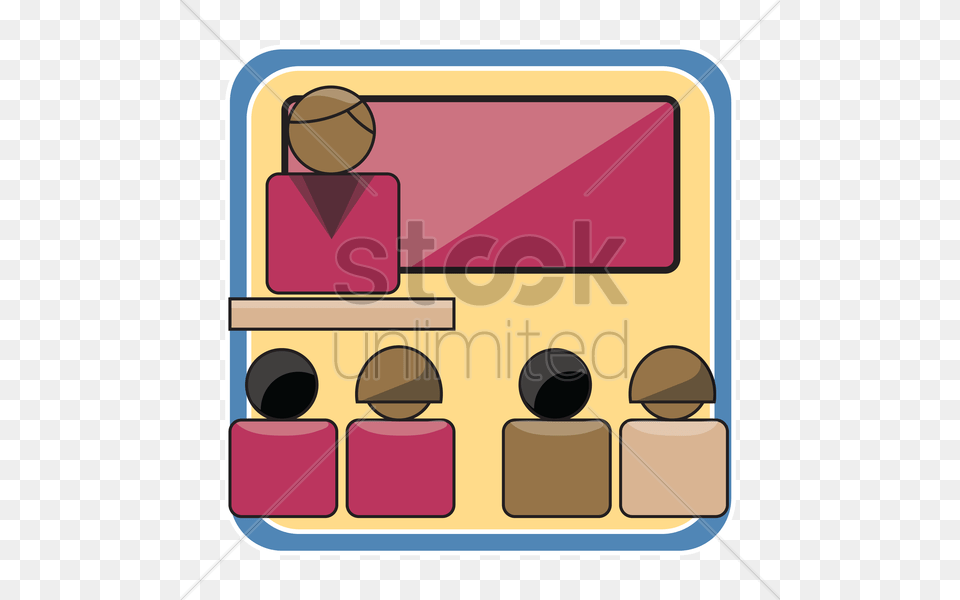 Teacher And Students In Classroom Vector Image, Person Free Transparent Png