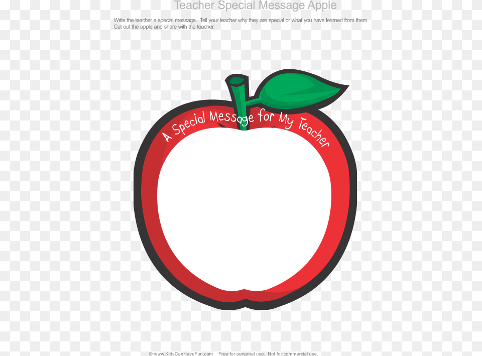 Teacher Apple Cartoon Red Apple, Food, Fruit, Plant, Produce Png