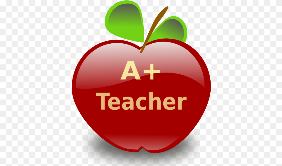 Teacher Apple Clipart Teacher Apple, Food, Fruit, Plant, Produce Free Transparent Png