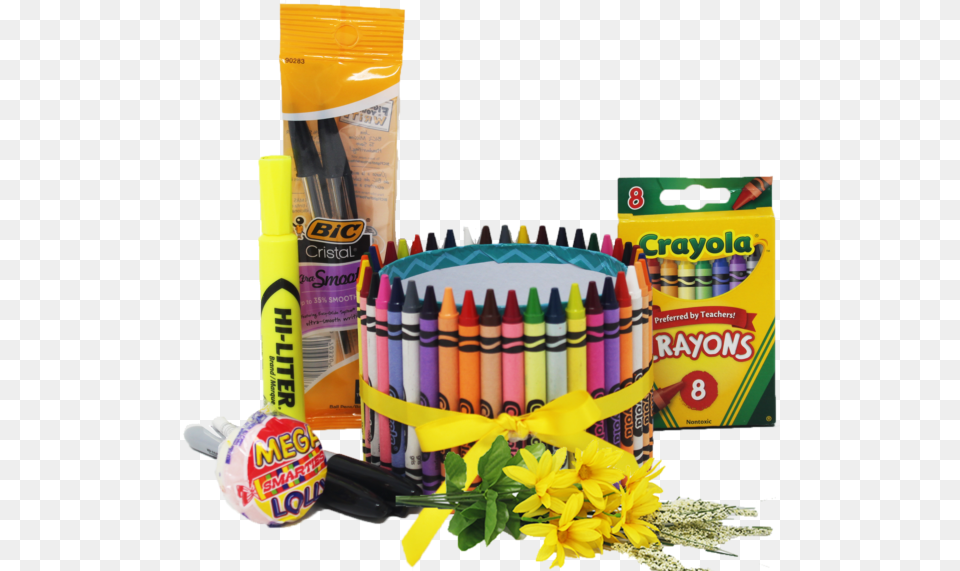 Teacher Appreciation Crayon Bouquet Contents Baby Toys Free Transparent Png