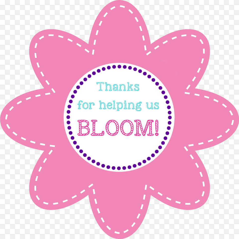 Teacher Appreciation Flower Gift Ideas Thank You For Helping Me Bloom Printable Accessories, Pattern, Sticker Free Png Download