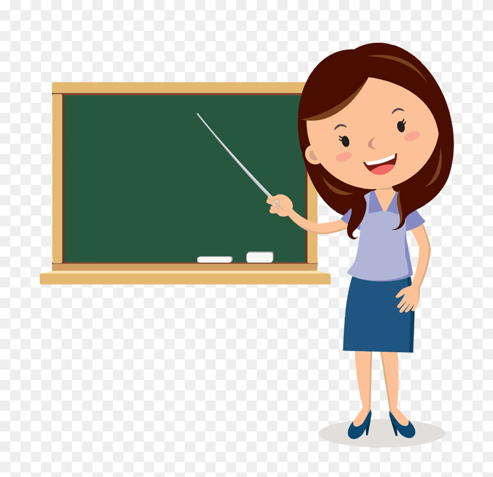 Teacher Cartoon Blackboard Teacher Animation, Person, Face, Head, Clothing Png Image