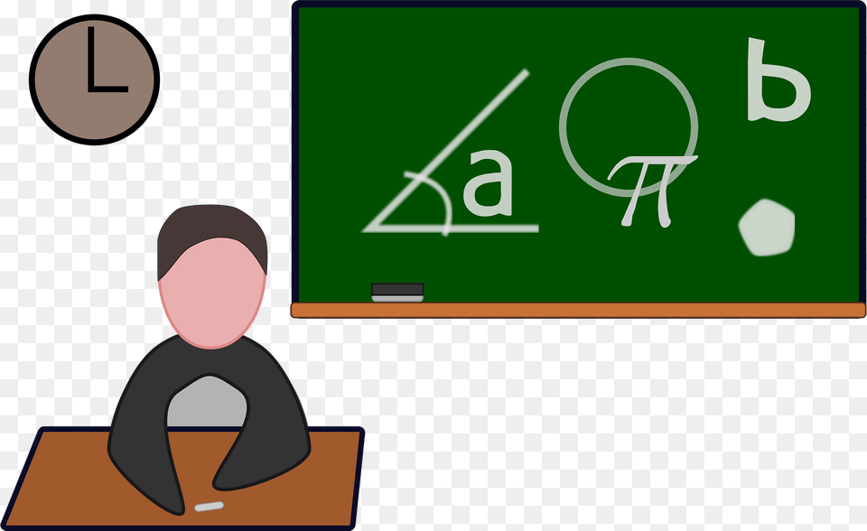 Teacher Clipart, Furniture, Table, Blackboard Png