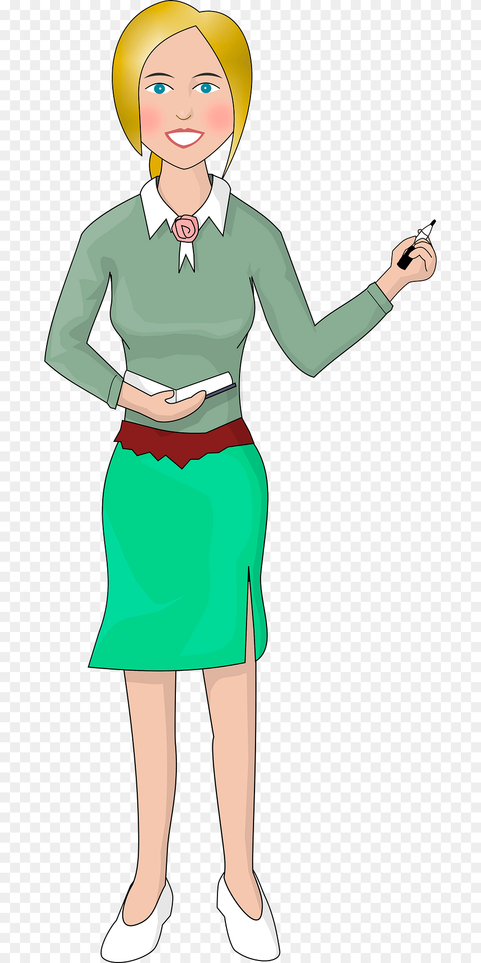 Teacher Clipart, Woman, Adult, Clothing, Skirt Free Png Download