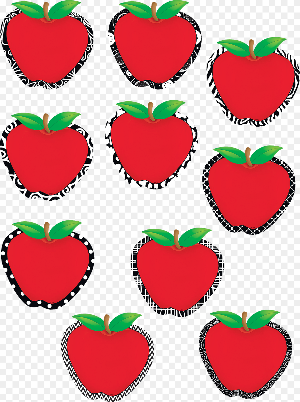 Teacher Created Resources Tcr5484 Fancy Apples Mini, Berry, Strawberry, Food, Fruit Free Png