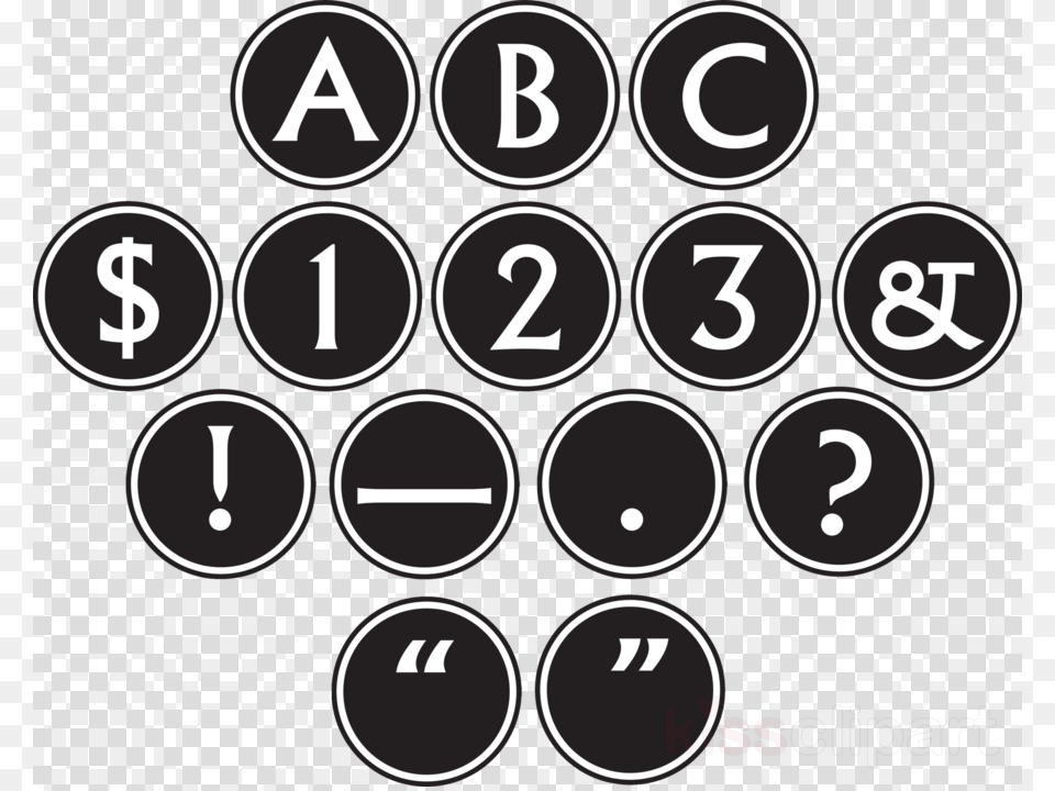 Teacher Created Resources Sassy Circle Letters Teacher Created Resources Big Bold Black Amp White, Number, Symbol, Text, Qr Code Free Png