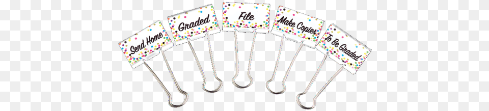 Teacher Created Resources Teacher Created Resources Confetti Binder Clips, Cutlery, Spoon, Electronics, Hardware Png