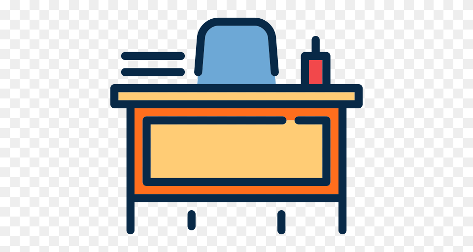 Teacher Desk Icon With And Vector Format For Unlimited, Furniture, Table, Computer, Electronics Free Transparent Png