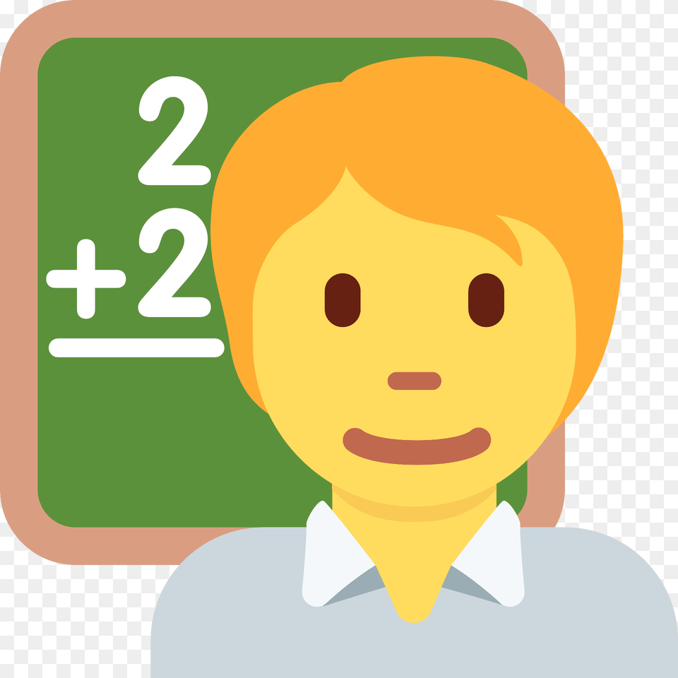 Teacher Emoji Clipart, Text, Number, Symbol, Baby Free Png Download