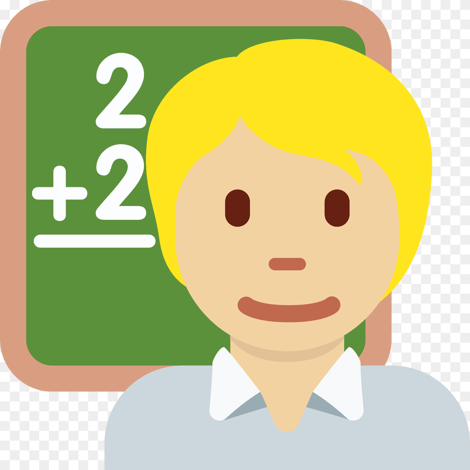 Teacher Emoji Clipart, Text, Number, Symbol, Person Png Image