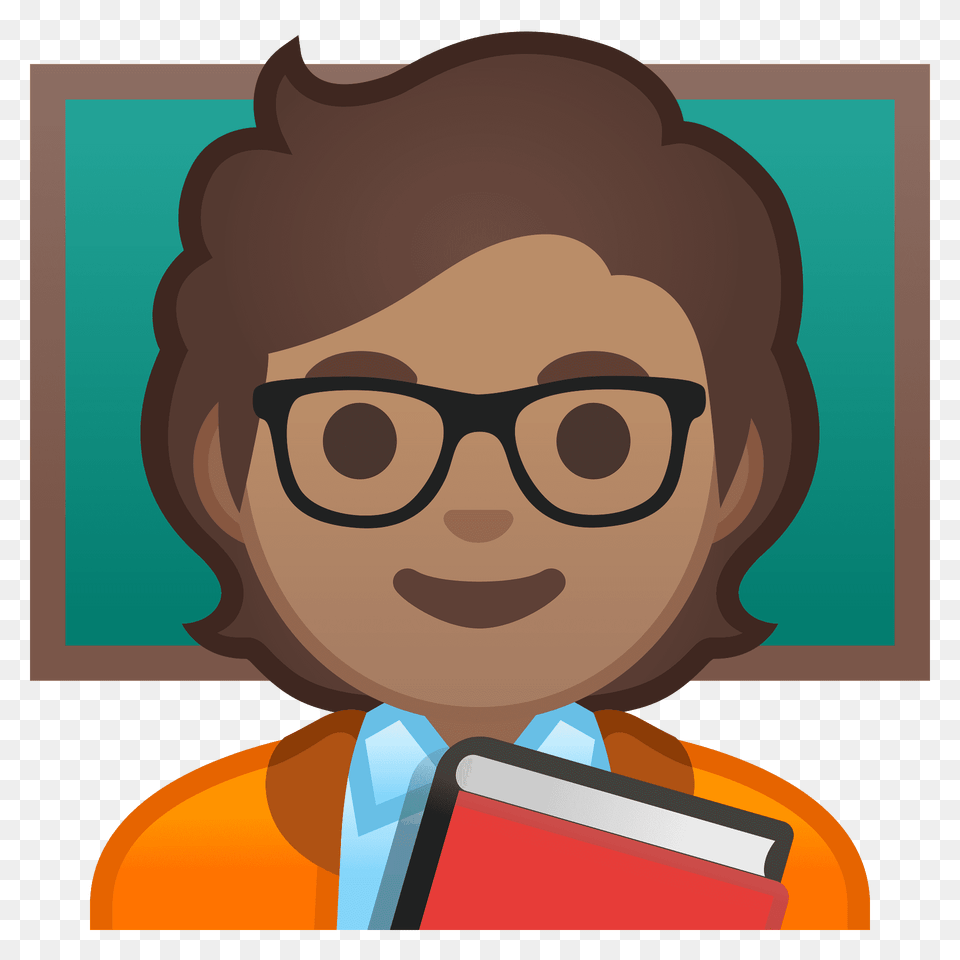 Teacher Emoji Clipart, Accessories, Face, Glasses, Head Png Image